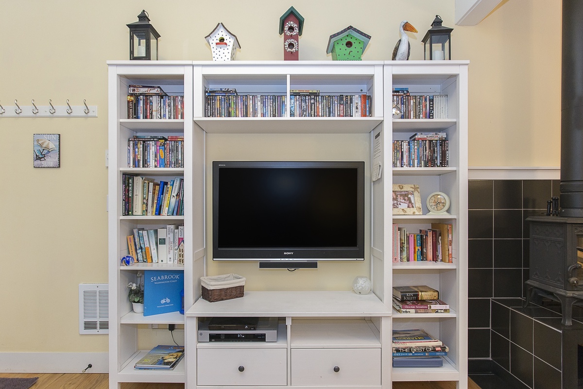 Entertainment center in living room