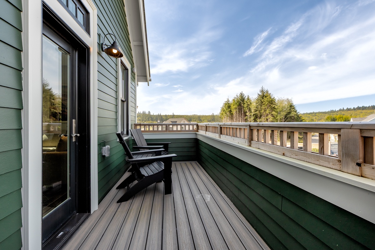 View from private balcony