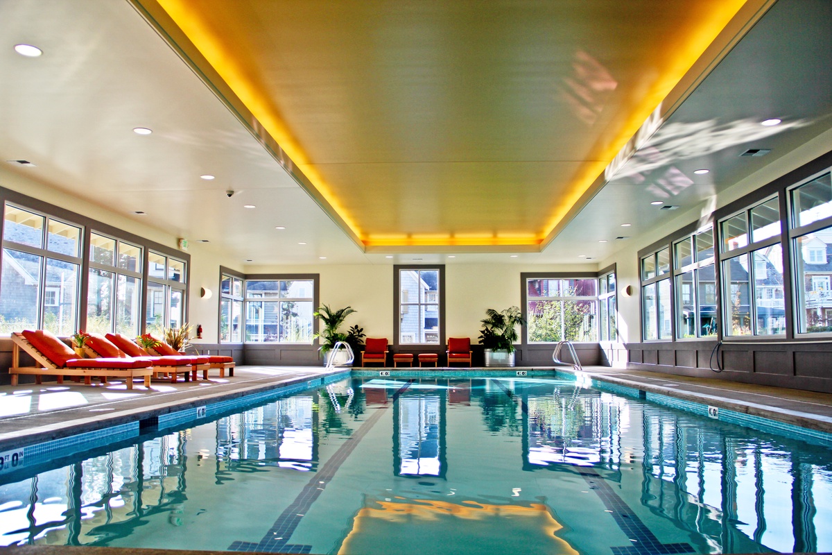 Indoor swimming pool for year around enjoyment