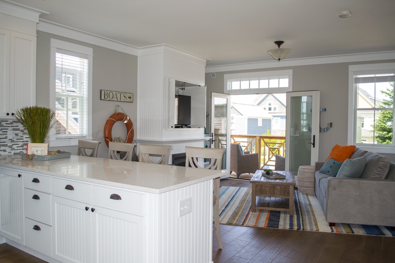 Second floor kitchen and living room