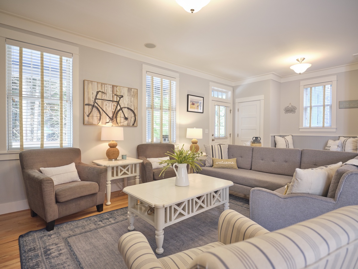 Grab a seat in the living room for a relaxing evening together