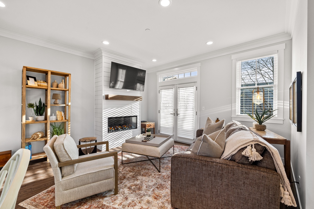 The Living room features cozy furniture for lazy afternoons