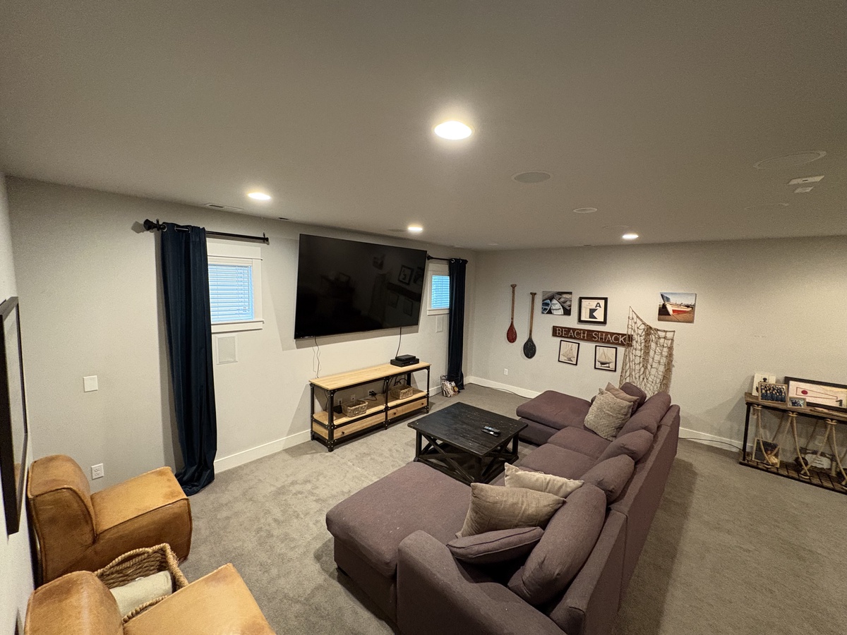 Media Room with 98" TV