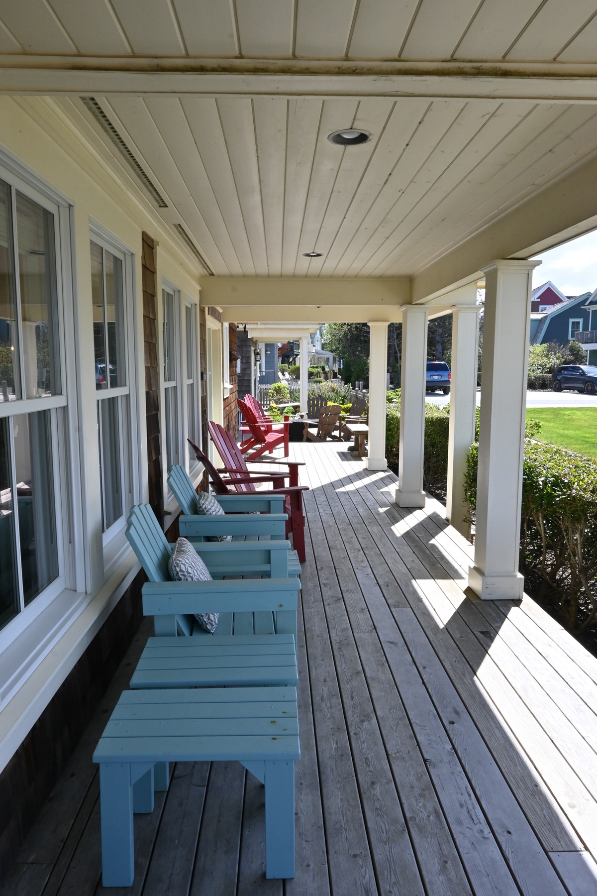 Sip coffee and read a book on the covered porch