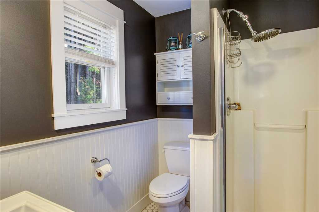 Bathroom with a walk in shower
