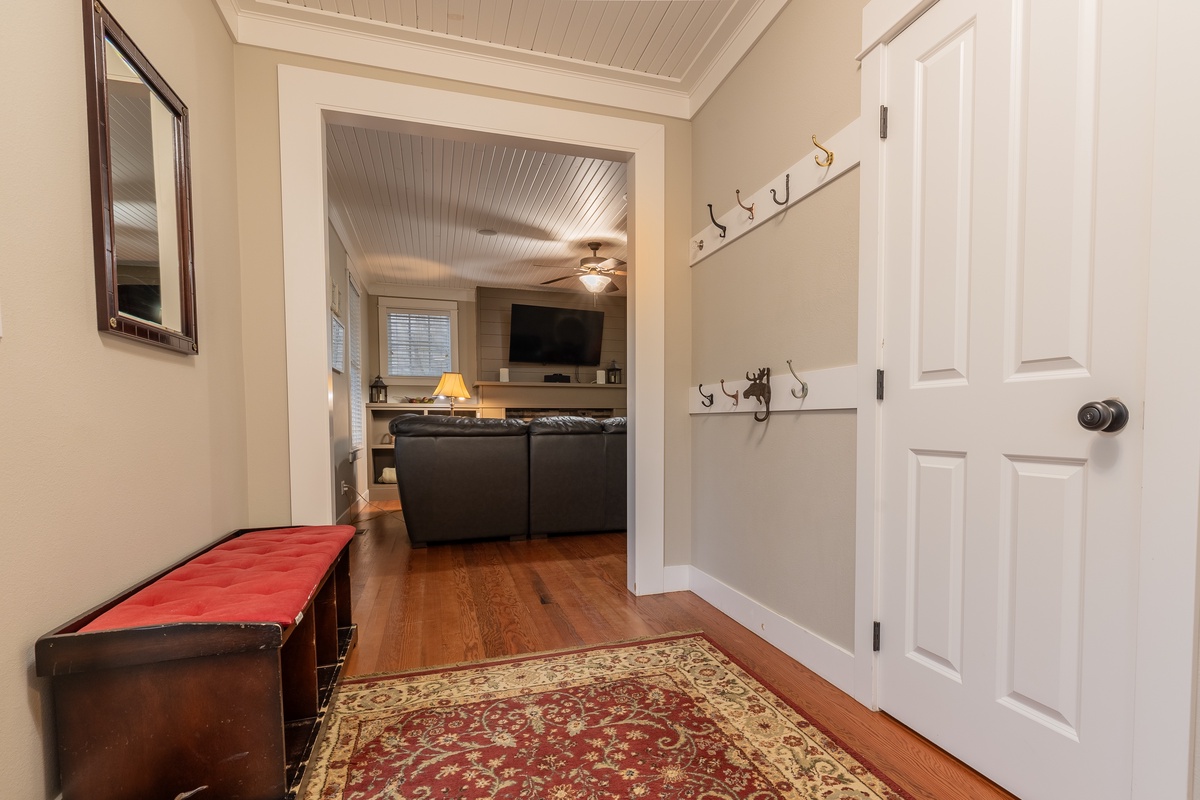 Entry way and mudroom