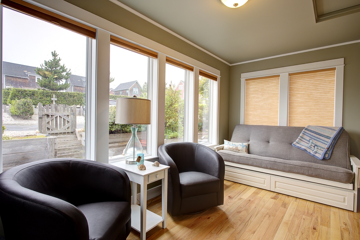 Sun porch with full futon