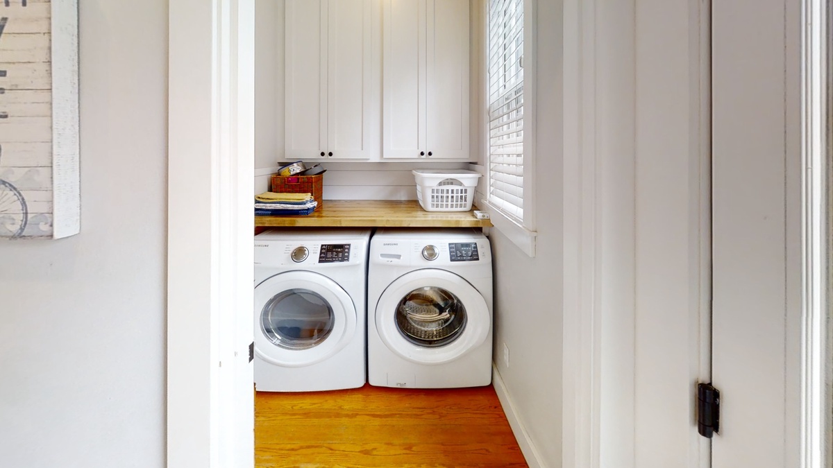 First floor laundry