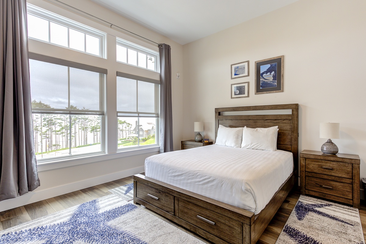 Guest bedroom with ocean views