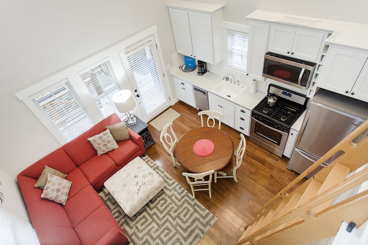 View of main floor from loft