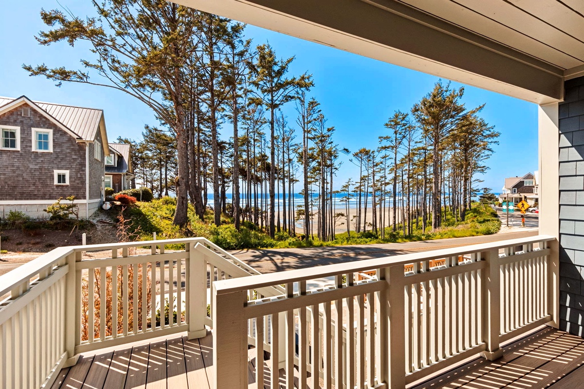 Ocean view covered deck