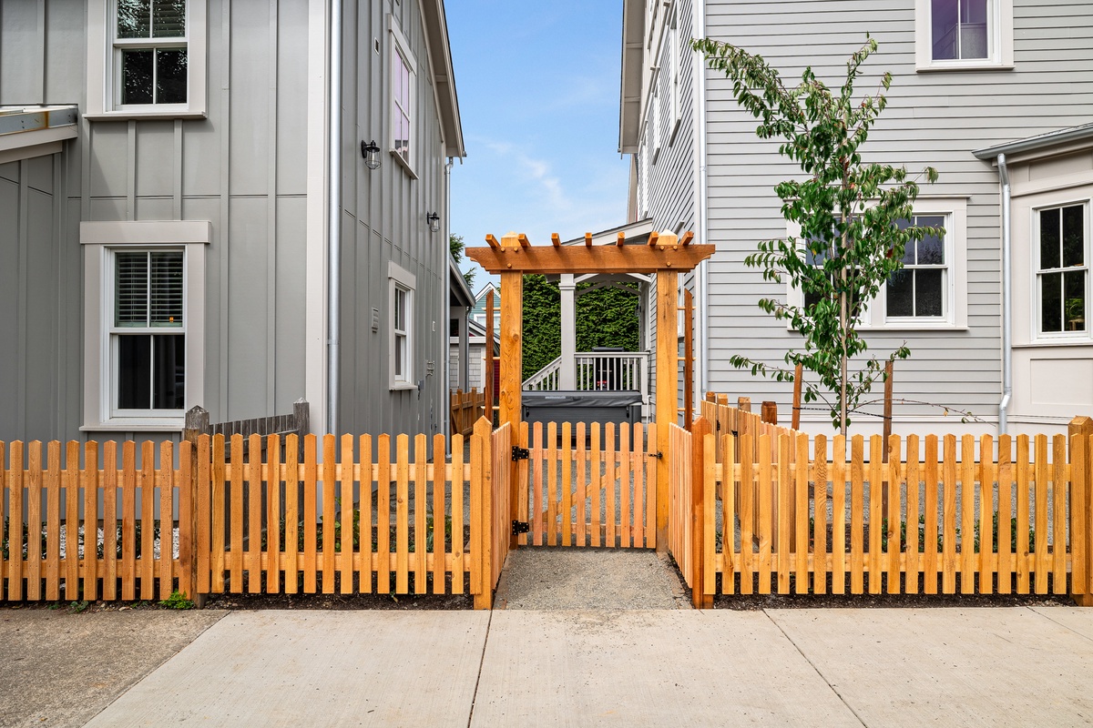 Full-fenced yard