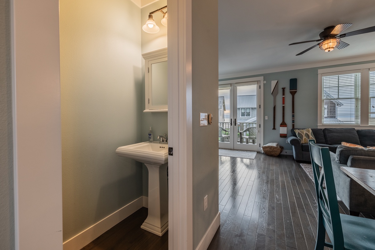 Living room half bath