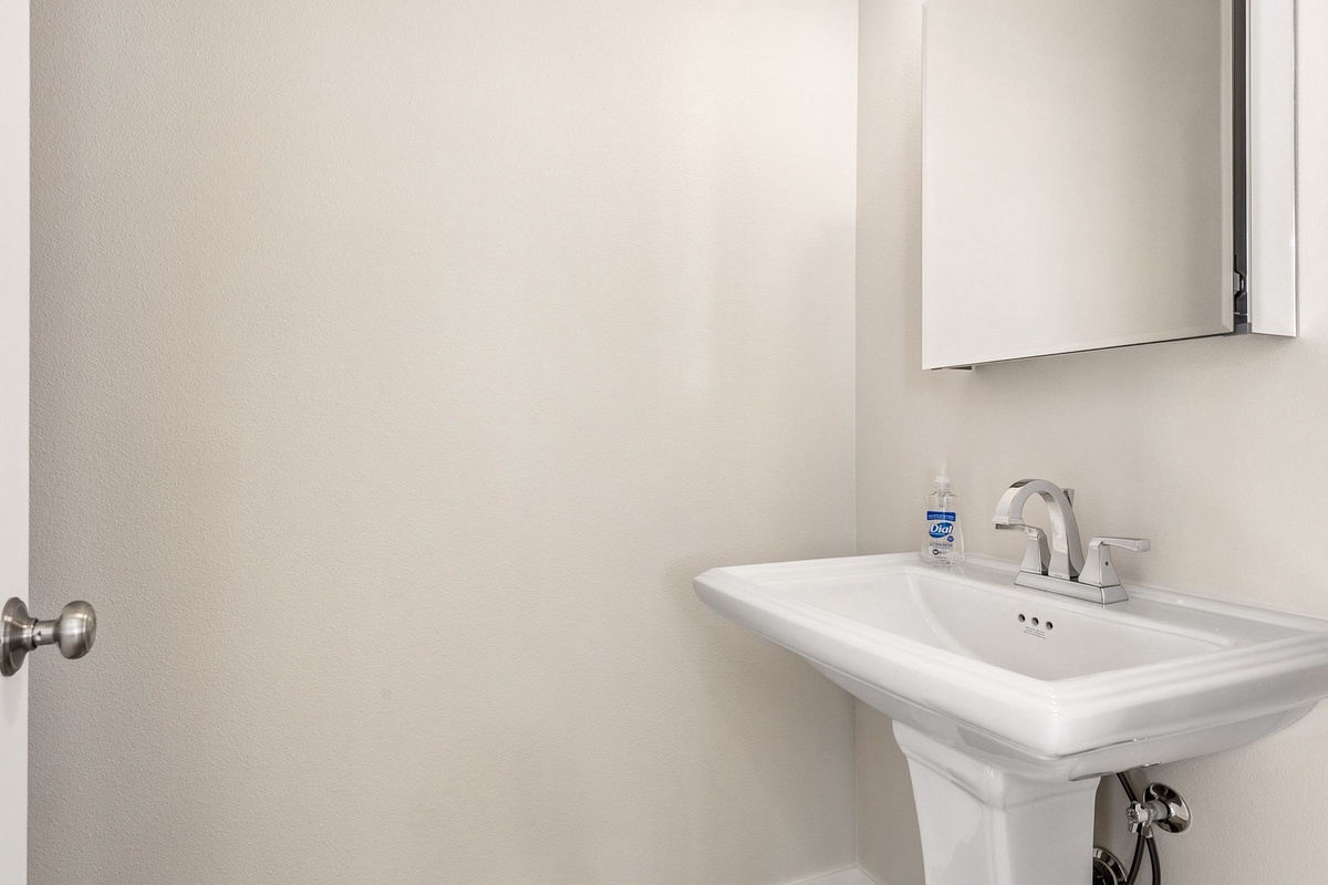 Main level half bath
