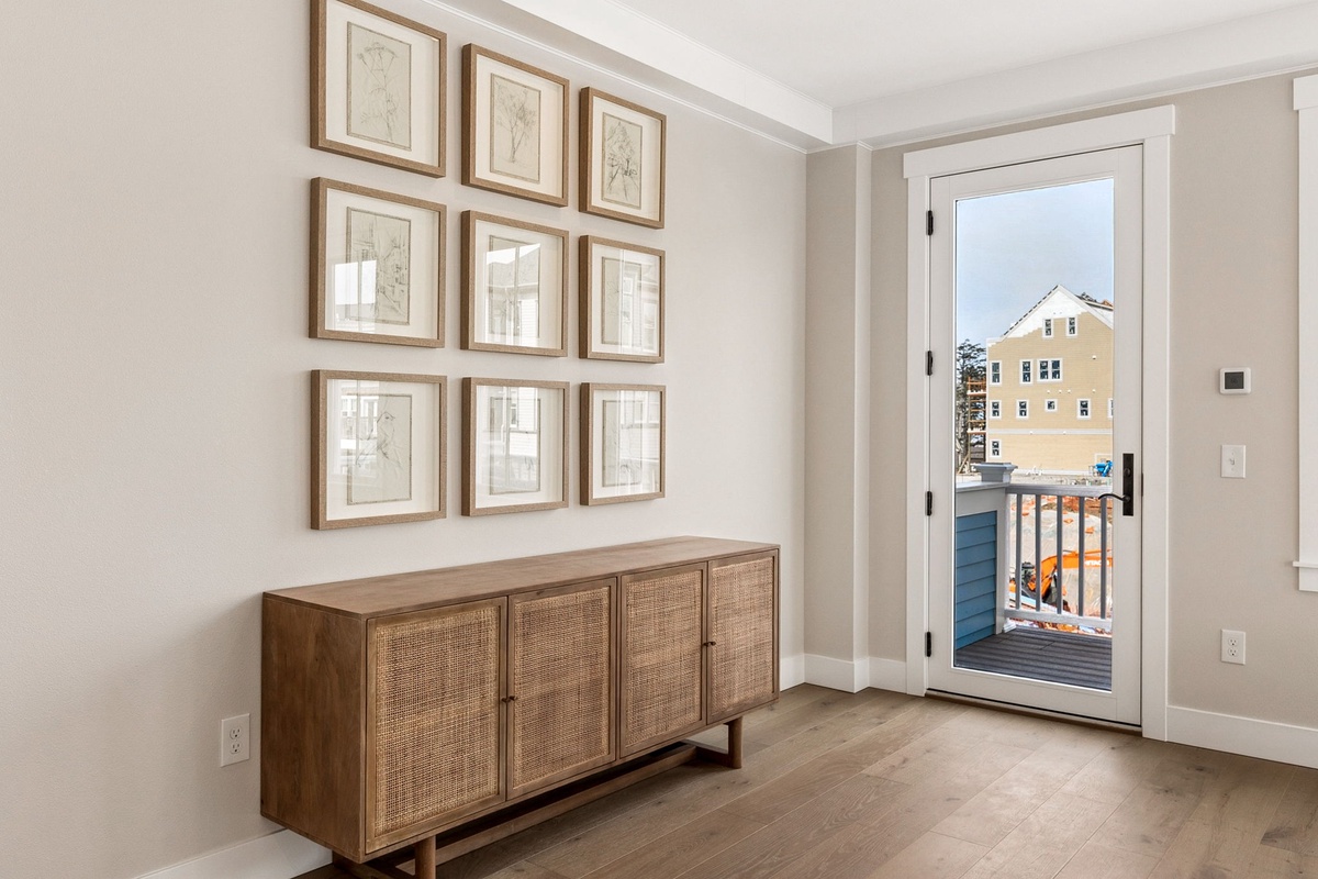 Living room with private balcony