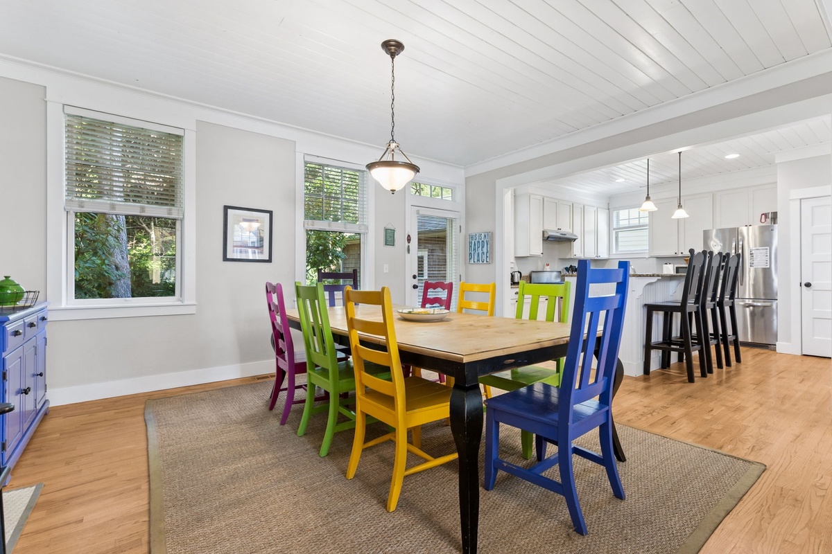 Dining and kitchen