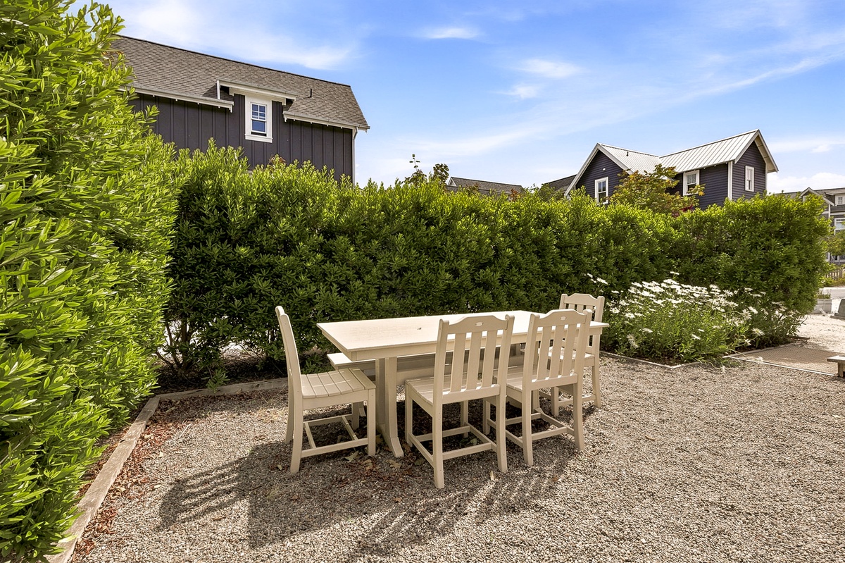 Outdoor dining area