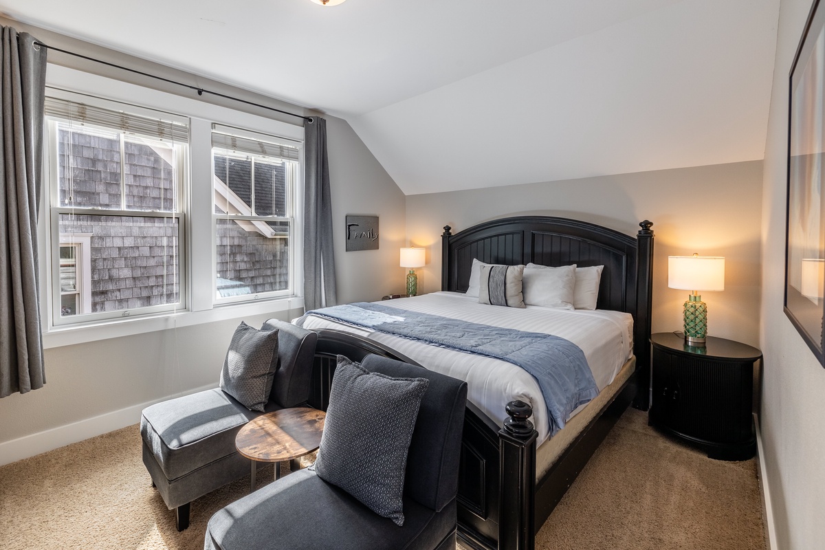 Sleep in comfort in the second floor primary bedroom