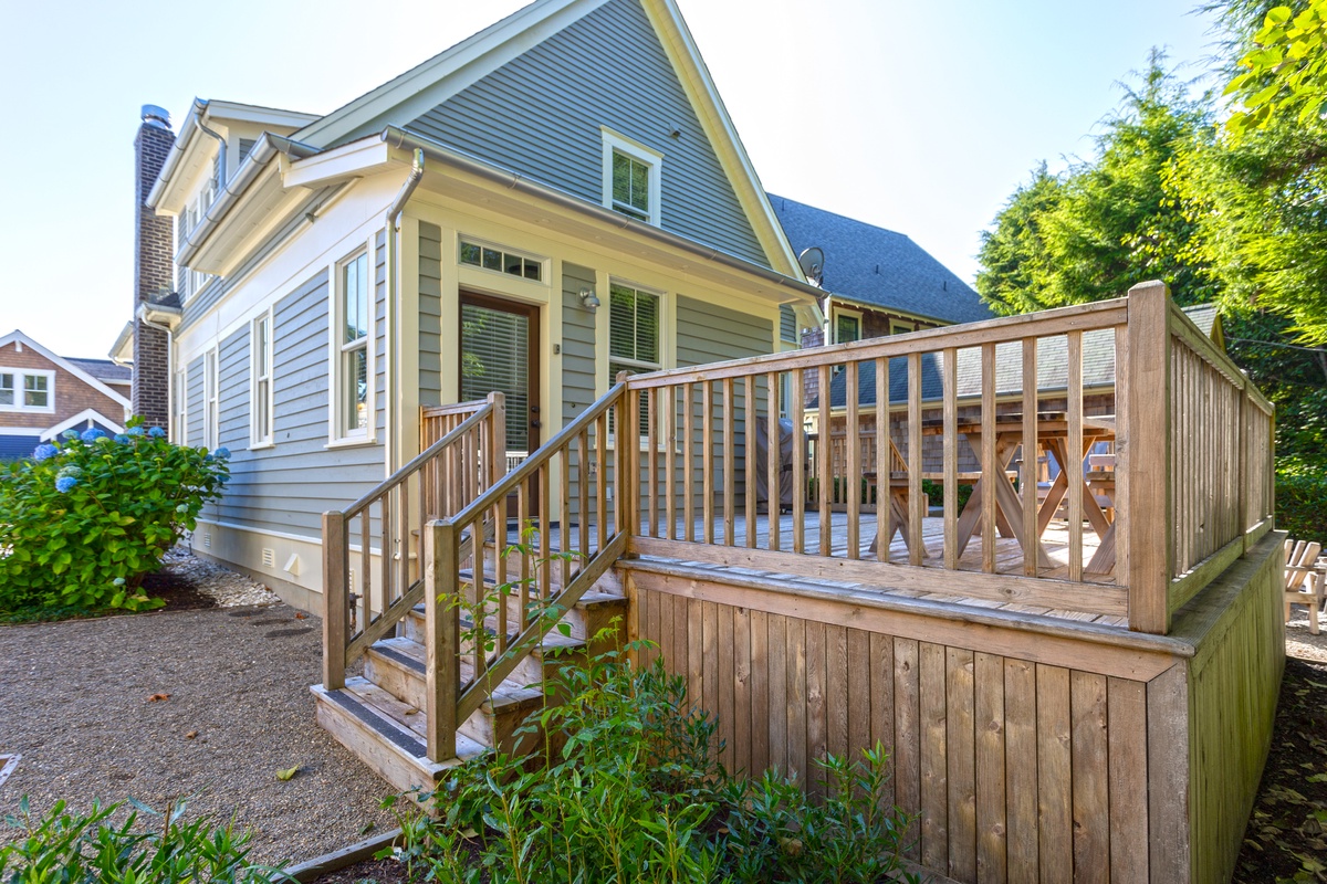 Large back deck