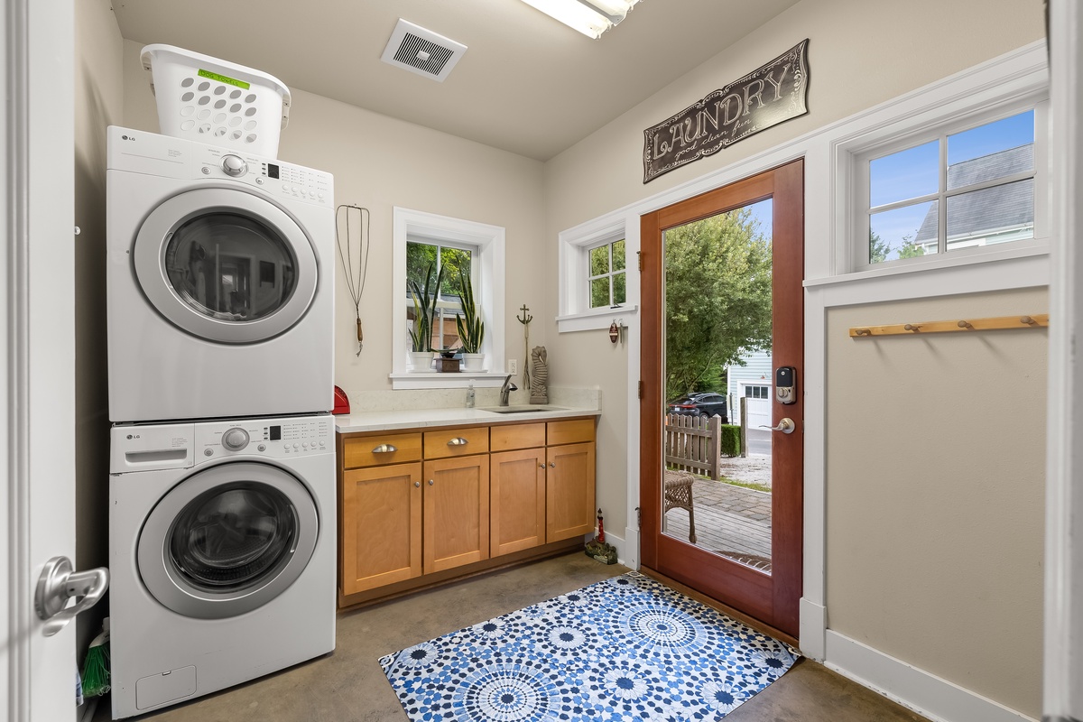 Laundry and mudroom