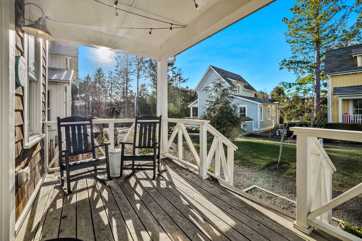 Sip your morning coffee on the front porch