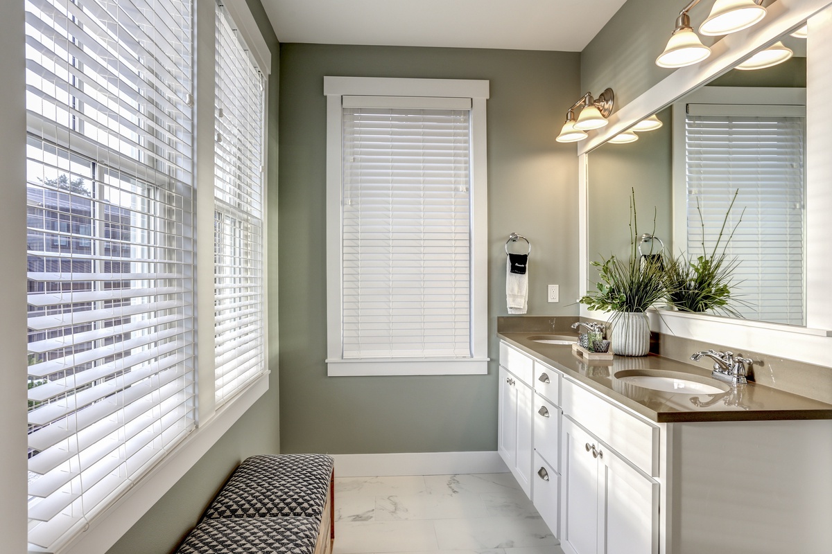 Second floor bathroom with shower