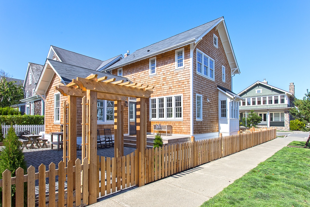 Large outdoor patio is perfect for soaking up the sun