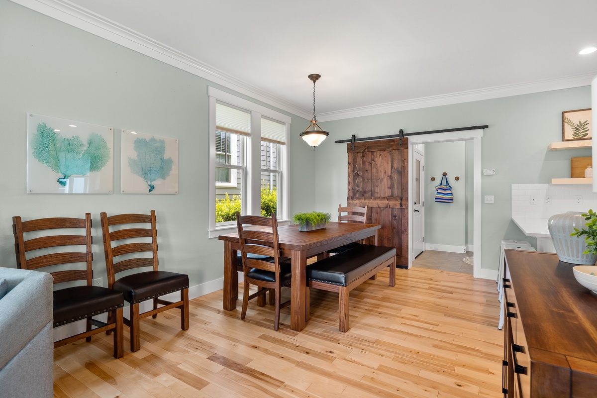 Gather around the dining table to enjoy delicious meals together