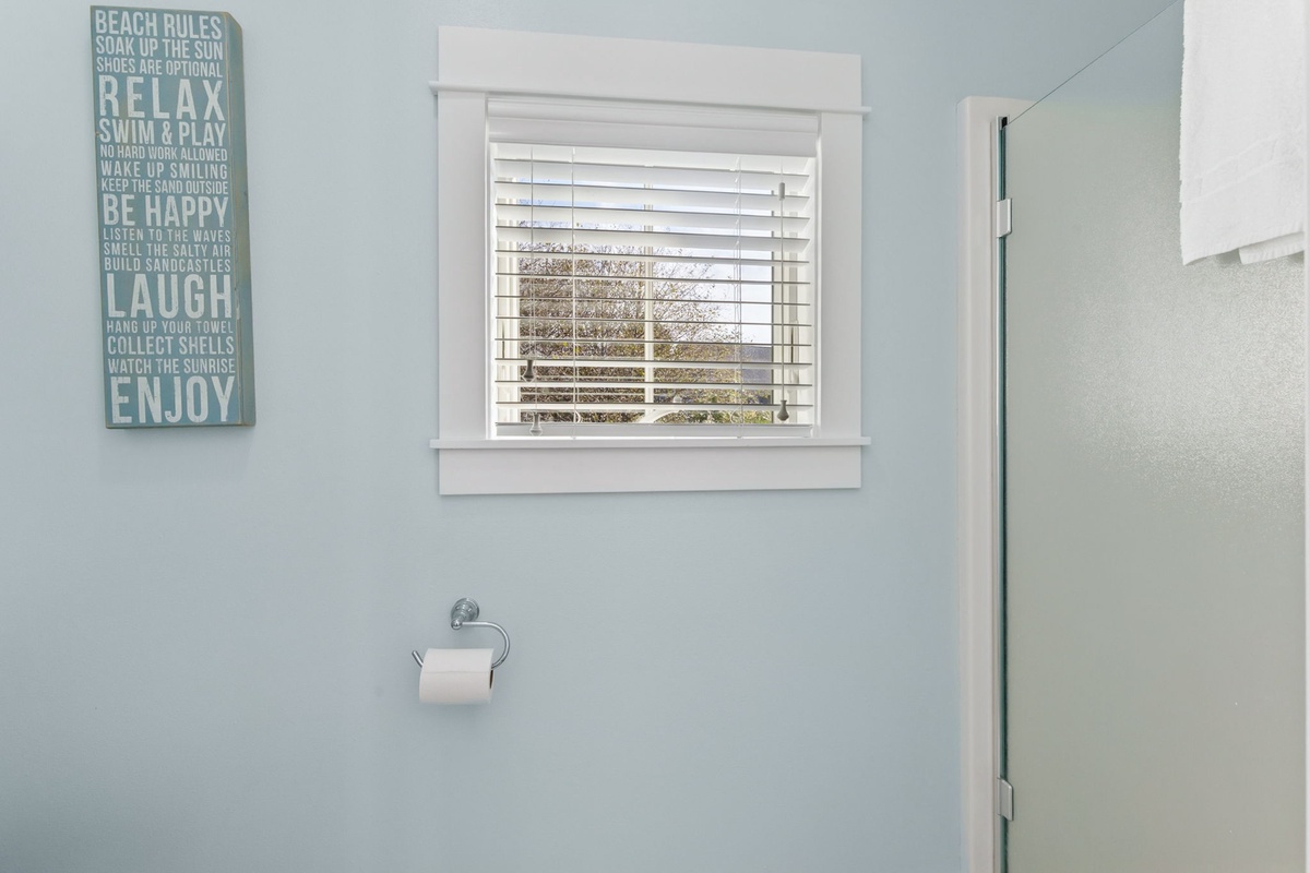 Ensuite bathroom with shower
