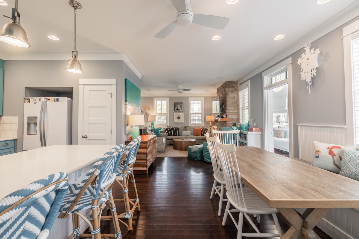 Kitchen and dining room