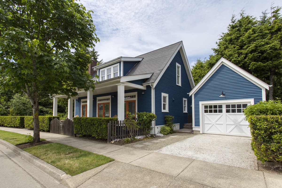 Driveway and garage