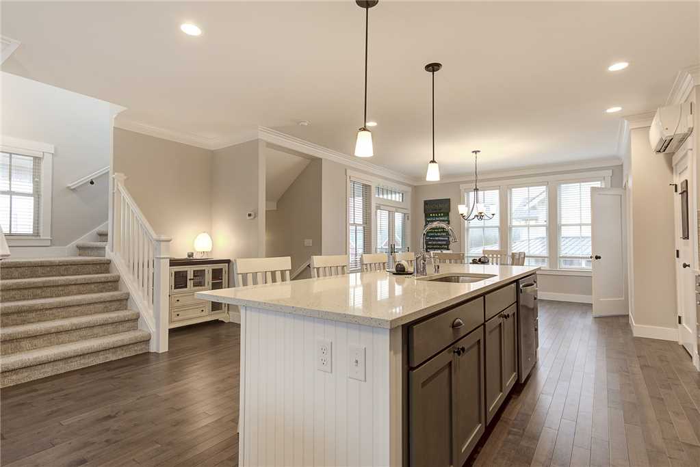 Seating at kitchen island