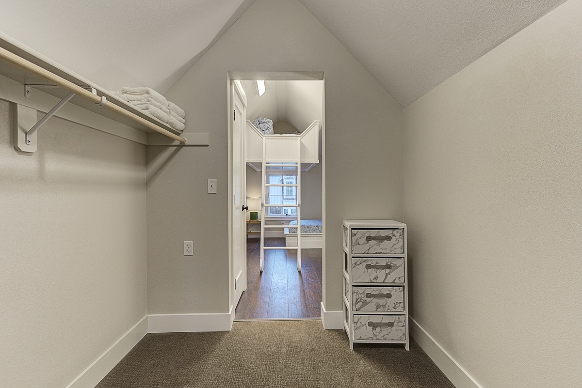 Top floor closet