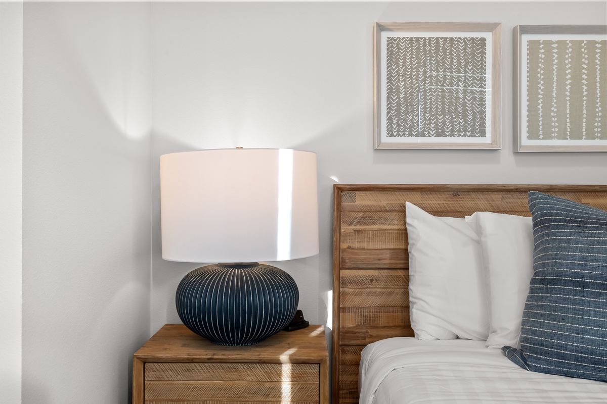 Wake up relaxed and refreshed in the king guest bedroom