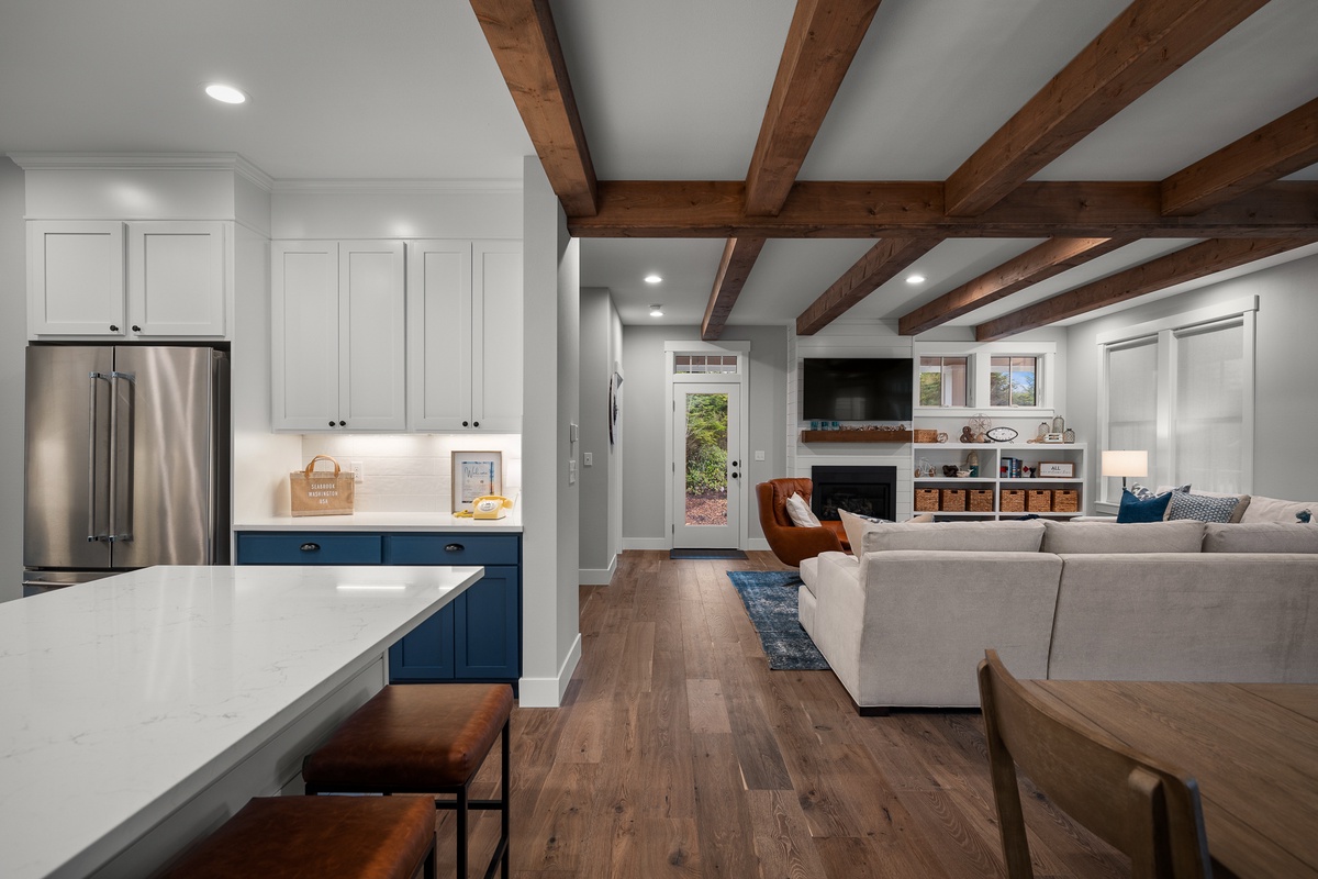 Open floor plan keeps everyone connected