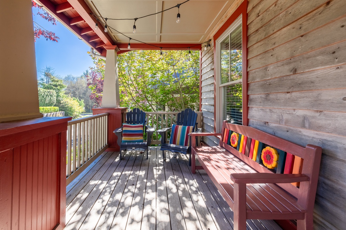 Enjoy the fresh air on the inviting front porch