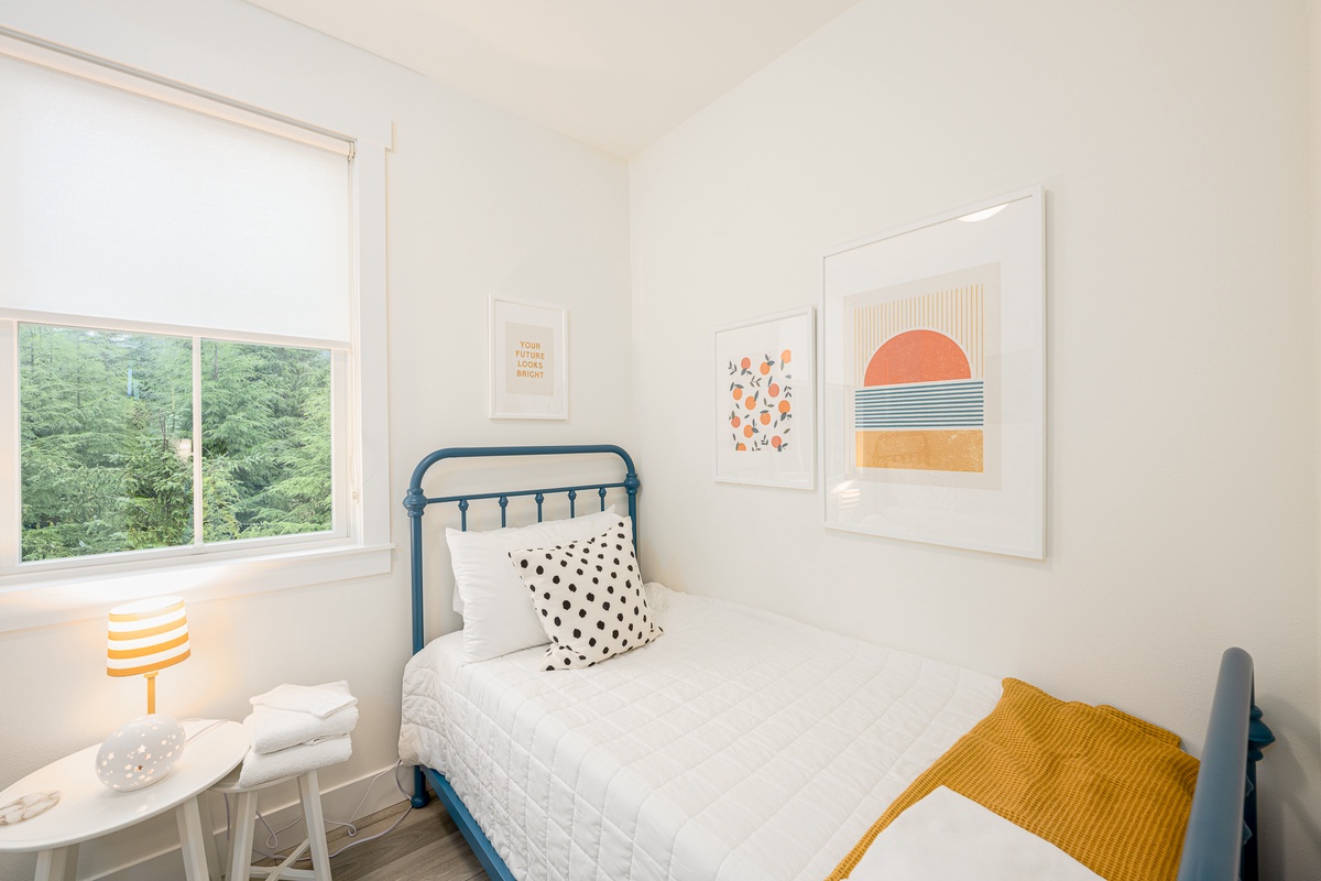 The twin bedroom is perfect for rest and recharging