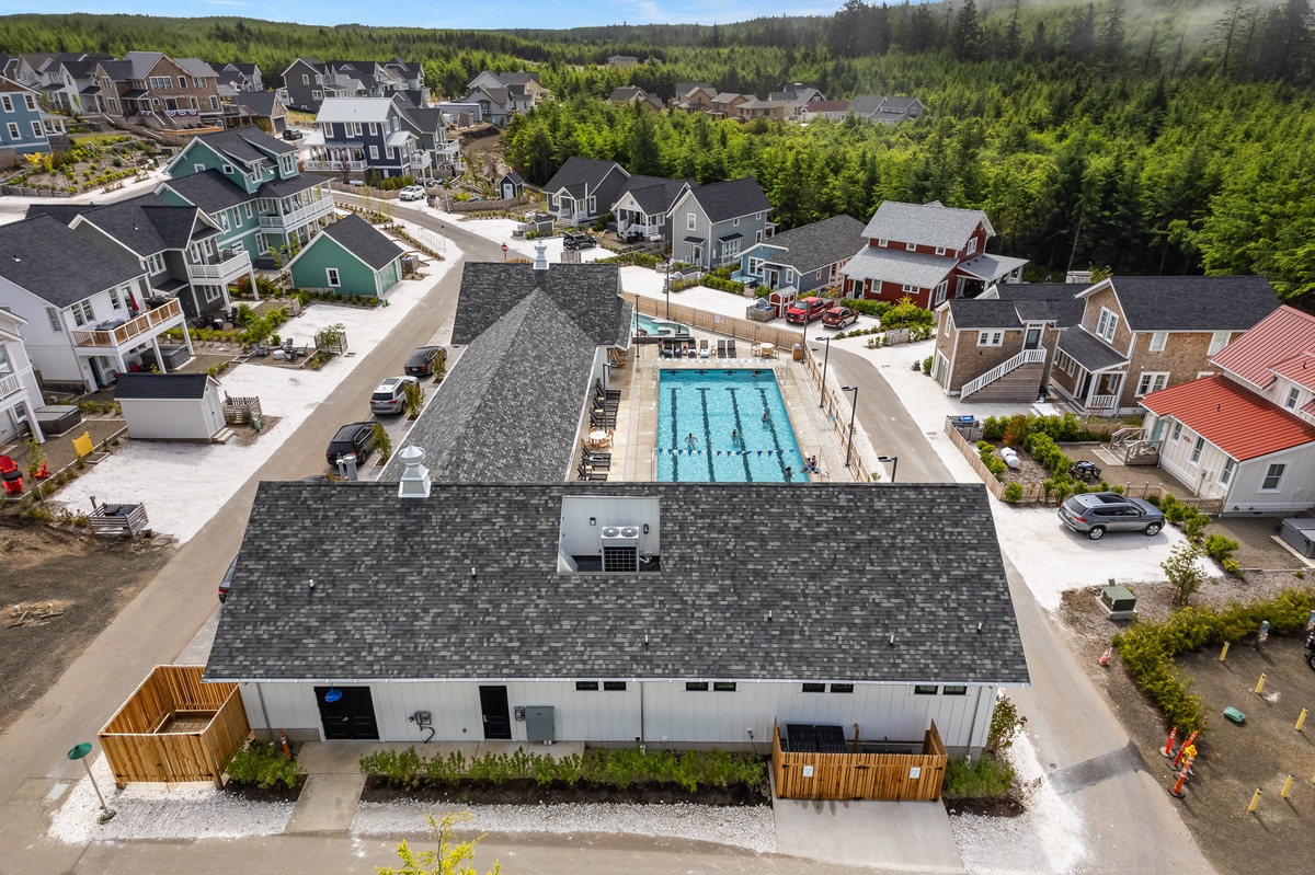 Enjoy an afternoon swim in the outdoor pool