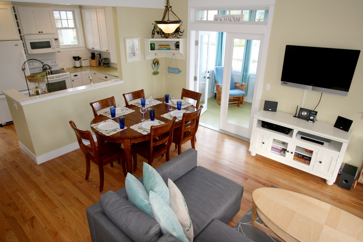 Gather around the couch or dining table to make memories