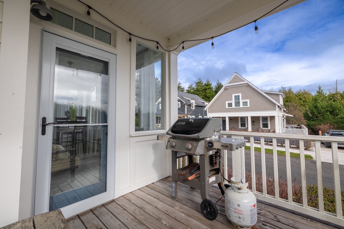 Front porch with BBQ