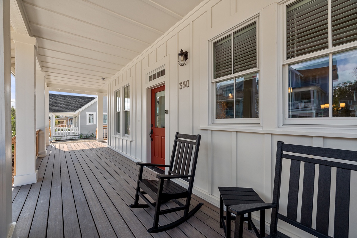 Covered front porch