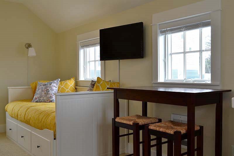 The carriage house offers comfort and convenience for a relaxing stay