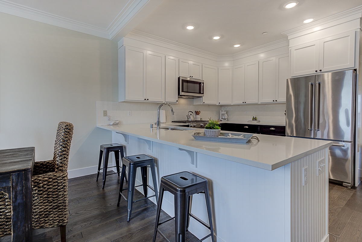 The kitchen island is the perfect gathering space