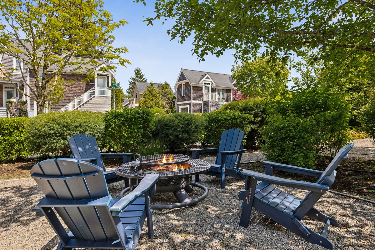 Fire pit and outdoor seating