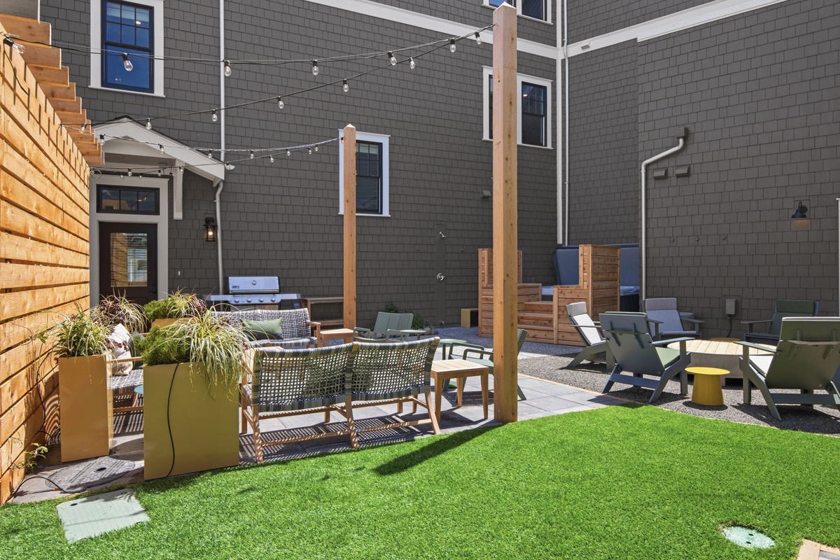 Backyard courtyard