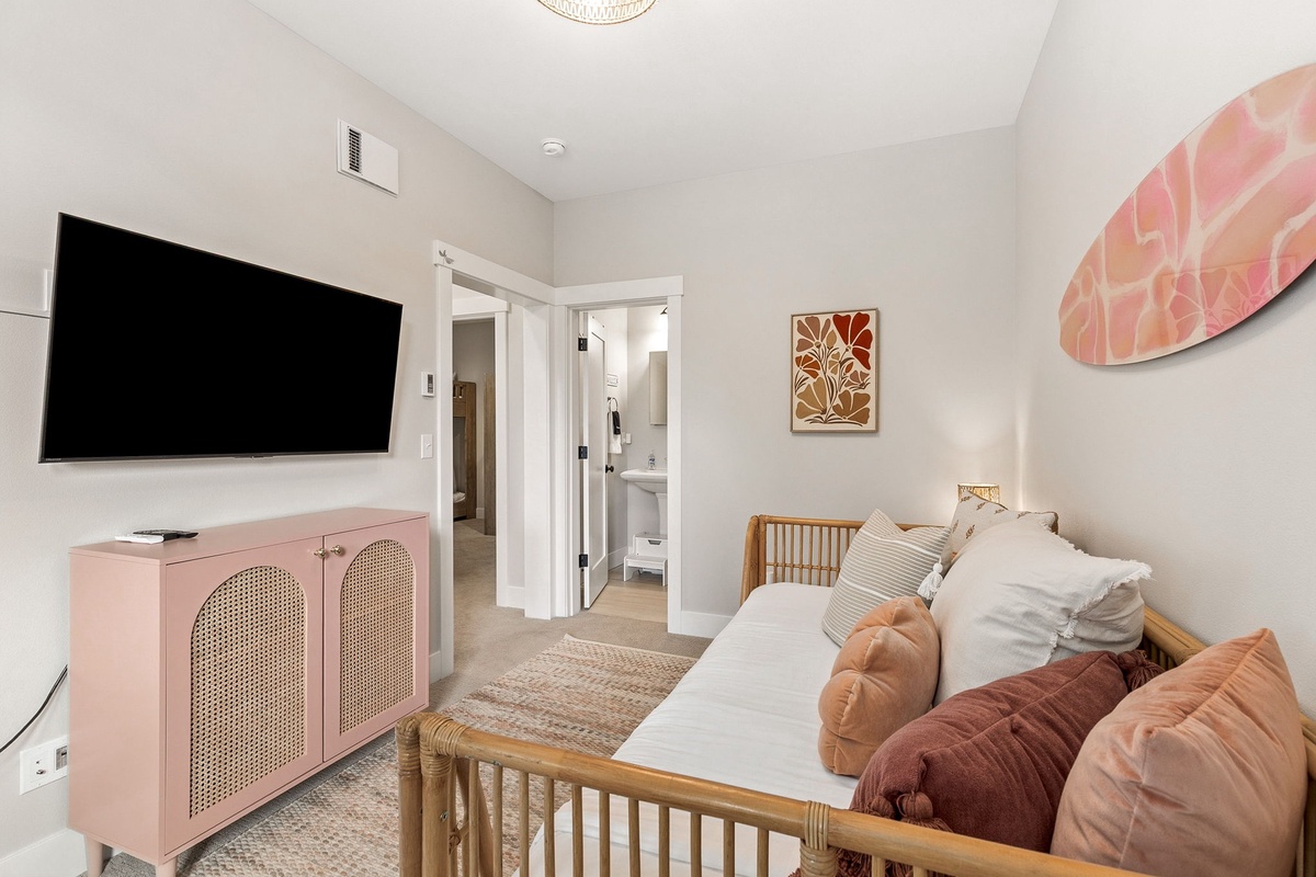 Downstairs media room