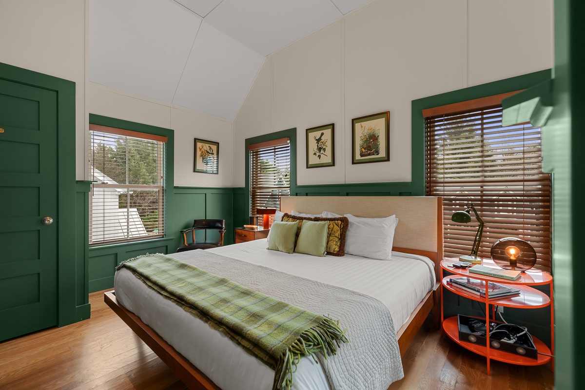 Sleep like royalty in the spacious king bed