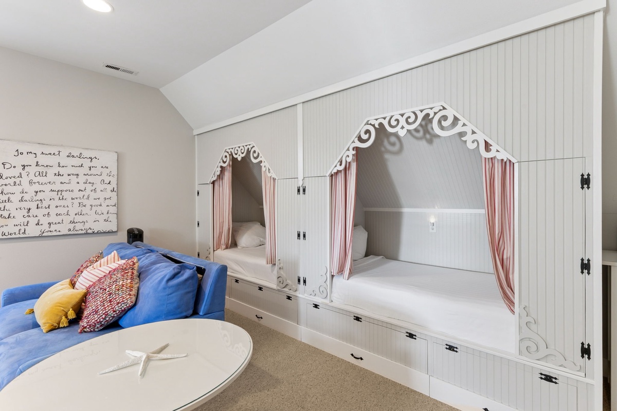 Built-in twin beds