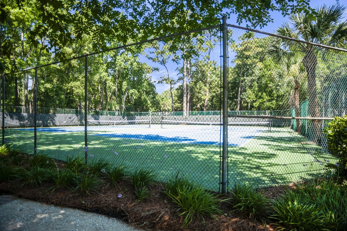 Complex Tennis and Pickleball Courts.
