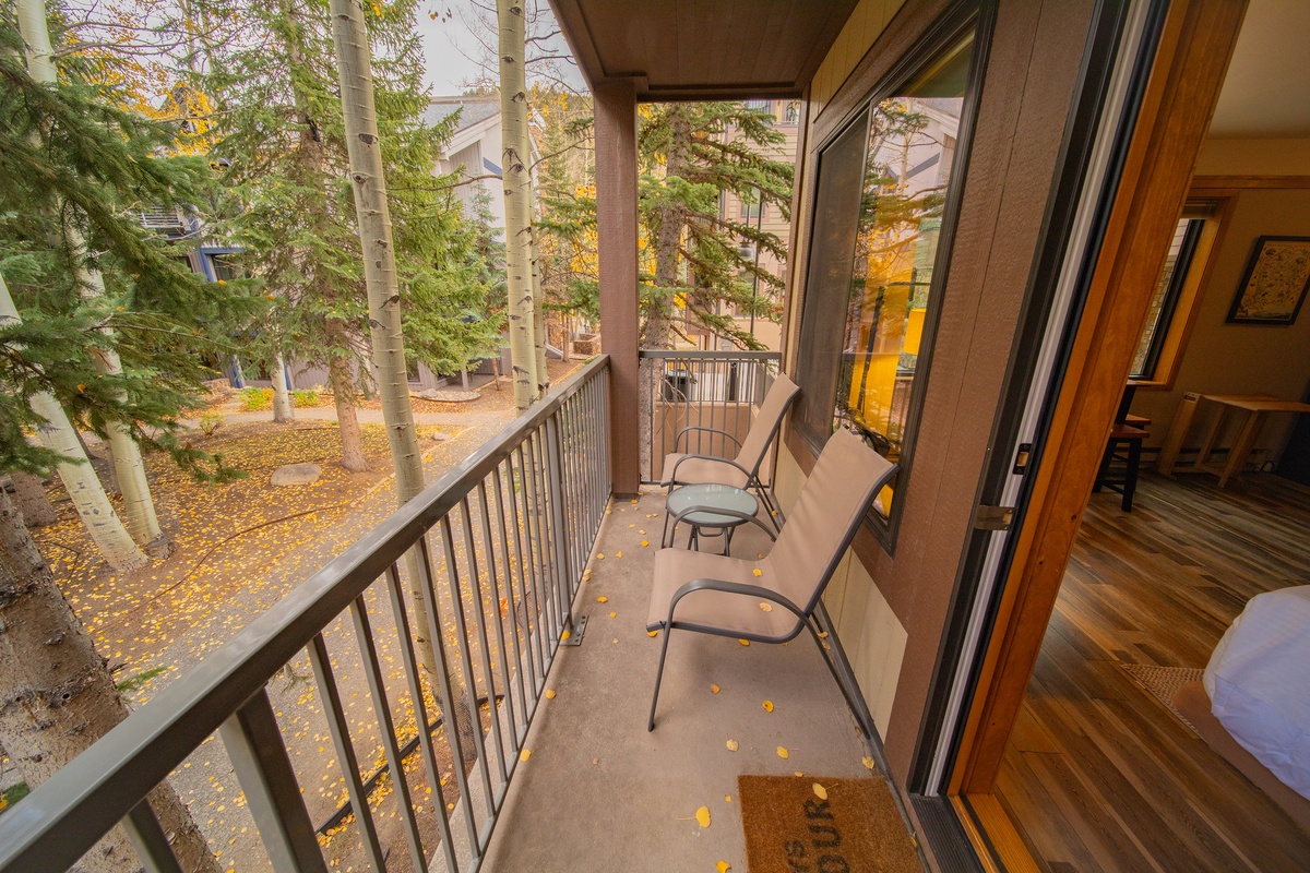 Enjoy the fresh air on the private balcony #fall